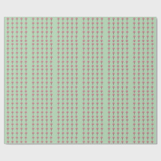 Papier Cadeau Motif Arbres Roses