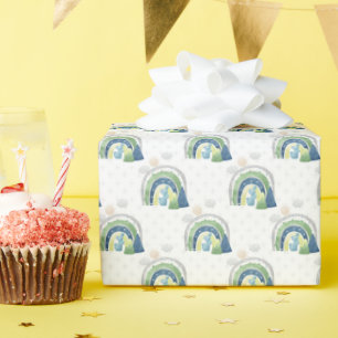 Papier Cadeau Motif arc-en-ciel aquarelle