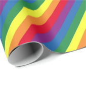Papier Cadeau Motif arc-en-ciel diagonal (Coin rond)