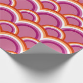 Papier Cadeau Motif arc-en-ciel du drapeau de la fierté lesbienn (Coin)