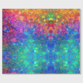 Papier Cadeau Motif arc-en-ciel en verre tendu (Plat)