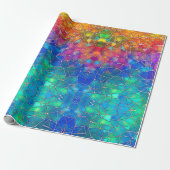 Papier Cadeau Motif arc-en-ciel en verre tendu (Déroulé)