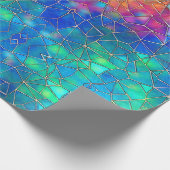 Papier Cadeau Motif arc-en-ciel en verre tendu (Coin)
