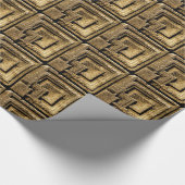 Papier Cadeau Motif architectural de bloc de béton de "textile" (Coin)