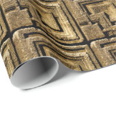 Papier Cadeau Motif architectural de bloc de béton de "textile" (Coin rond)