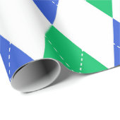 Papier Cadeau Motif Argyll Classique - Fête de Golf (Coin rond)