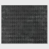 Papier Cadeau Motif arlequin noir (Plat)