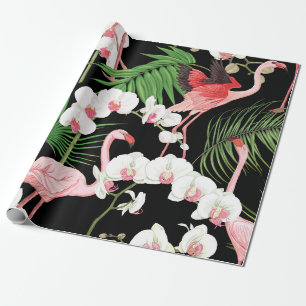 Papier Cadeau Motif, arrière - plan avec des plantes tropicaux,