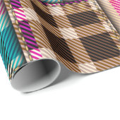 Papier Cadeau Motif arrière - plan sans couture. Motif de mise e (Coin rond)