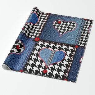 Papier Cadeau Motif arrière - plan sans couture. Patchwork de d