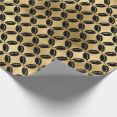 Papier Cadeau Motif Art déco Black and Gold (Coin)