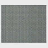 Papier Cadeau Motif Art Déco Élégant Arches Navy Or Chic (Plat)