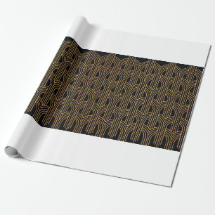Papier Cadeau Motif Art Déco sans couture. Mini géométrique vint