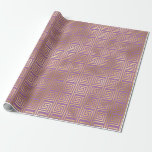 Papier Cadeau Motif Art déco violet et or<br><div class="desc">Papier d'emballage en papier d'art déco violet et or.</div>