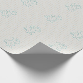 Papier Cadeau Motif artistique décoratif de teckel