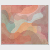 Papier Cadeau Motif artistique élégant et coloré (Plat)