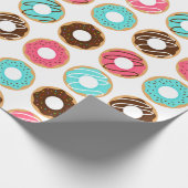 Papier Cadeau Motif Assorti Donuts (Coin)