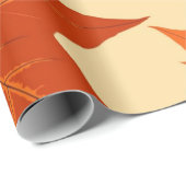 Papier Cadeau Motif automne (Coin rond)
