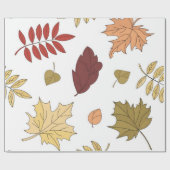 Papier Cadeau Motif automne (Plat)