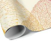 Papier Cadeau Motif automne (Coin rond)