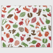 Papier Cadeau Motif automne (Plat)