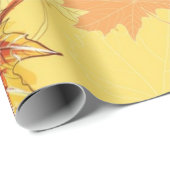 Papier Cadeau Motif automne (Coin rond)