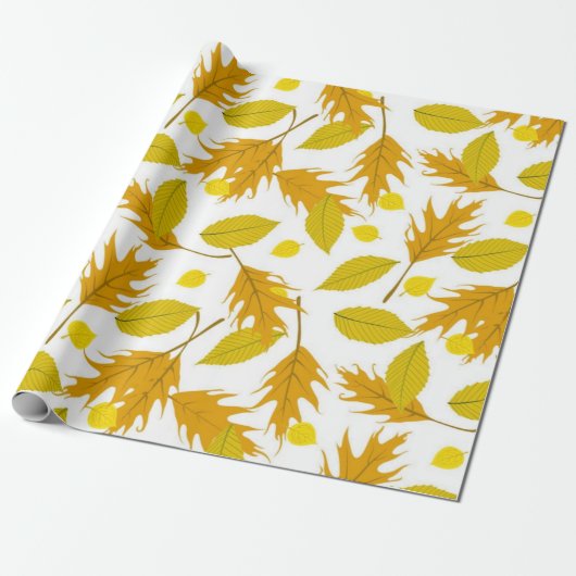 Papier Cadeau Motif automne (Déroulé)
