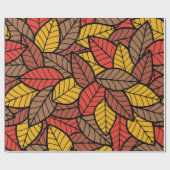 Papier Cadeau Motif automne (Plat)
