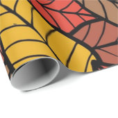Papier Cadeau Motif automne (Coin rond)