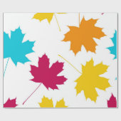 Papier Cadeau Motif automne (Plat)