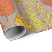 Papier Cadeau Motif automne (Coin rond)