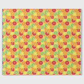 Papier Cadeau Motif aux agrumes (Plat)
