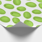 Papier Cadeau Motif aux olives vertes (Coin)