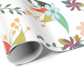 Papier Cadeau Motif aux tons pastel (Coin rond)