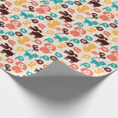 Papier Cadeau Motif Avec Chats Et Chiens Amusants (Coin)