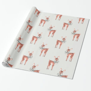 Papier Cadeau Motif avec les cerfs communs 1 de bébé