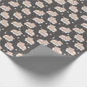 Papier Cadeau motif avec petit ours couché (Coin)