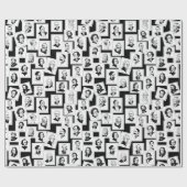 Papier Cadeau Motif avec portraits des plus grands compositeurs (Plat)