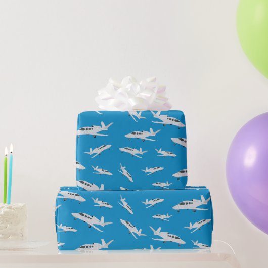 Papier Cadeau Motif avion à réaction (Cadeaux de fête)