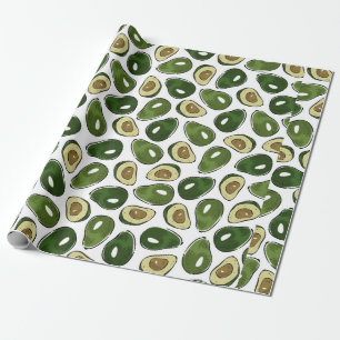 Papier Cadeau Motif Avocado