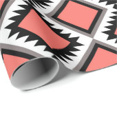 Papier Cadeau Motif Aztec (Coin rond)