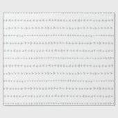 Papier Cadeau Motif aztèque de flèches de blanc gris (Plat)