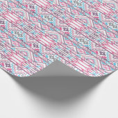 Papier Cadeau Motif aztèque géométrique Abstrait 3 (Coin)
