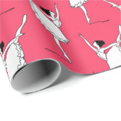 Papier Cadeau Motif Ballerina (Coin rond)