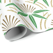 Papier Cadeau Motif bambou (Coin rond)