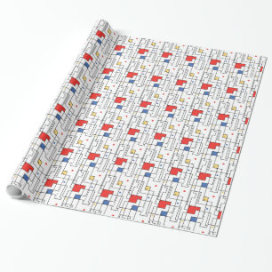 Papier Cadeau Motif Bauhaus