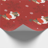 Papier Cadeau Motif berger allemand de Noël (Coin)