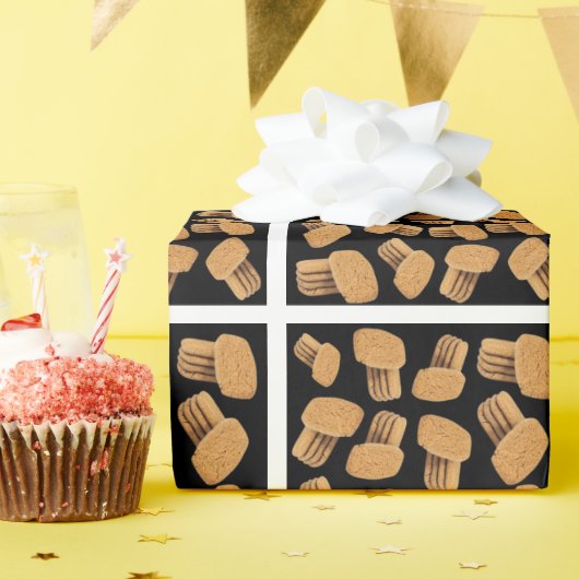 Papier Cadeau Motif Biscotti (Fête d'anniversaire)