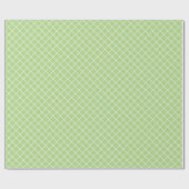 Papier Cadeau Motif blanc écossais à ressort clair (Plat)