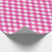Papier Cadeau Motif blanc En vichy blanc chaud (Coin)